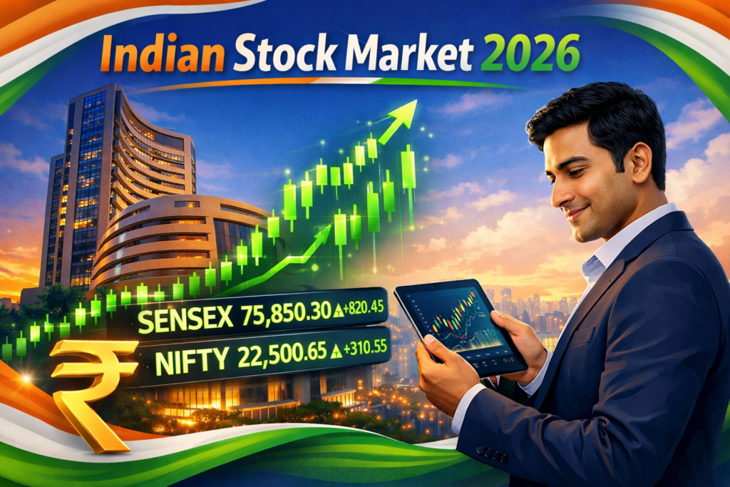 Indian stock market 2026 - Sensex Nifty complete investment guide for beginners