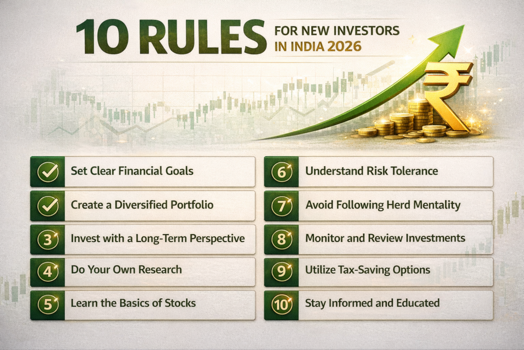 Indian stock market tips for beginners 2026 - 10 powerful investment rules for new investors