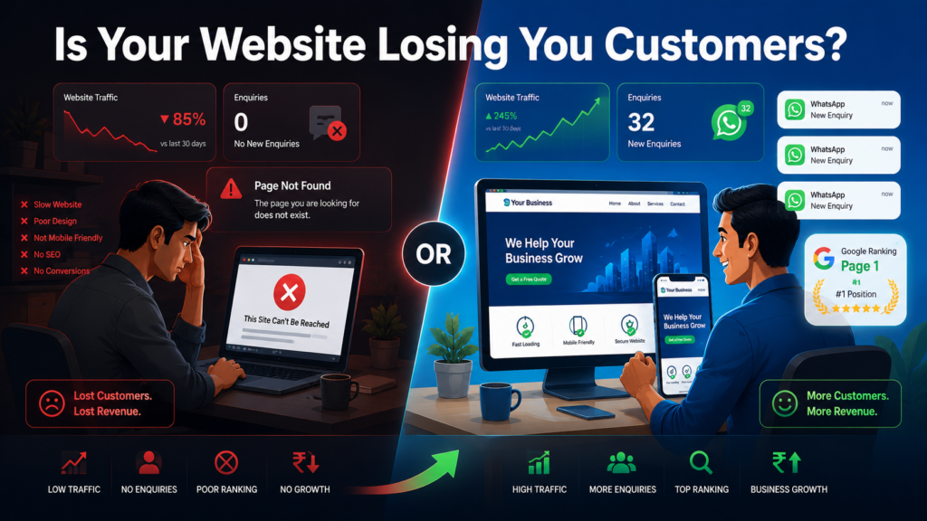 business website losing customers - 10 signs and fixes - MaaJanki Web Tech