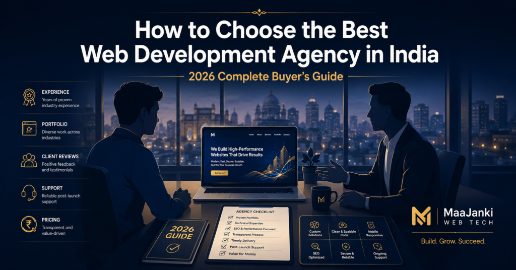 best web development agency in India 2026 guide