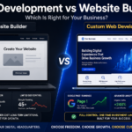 web development vs website builders